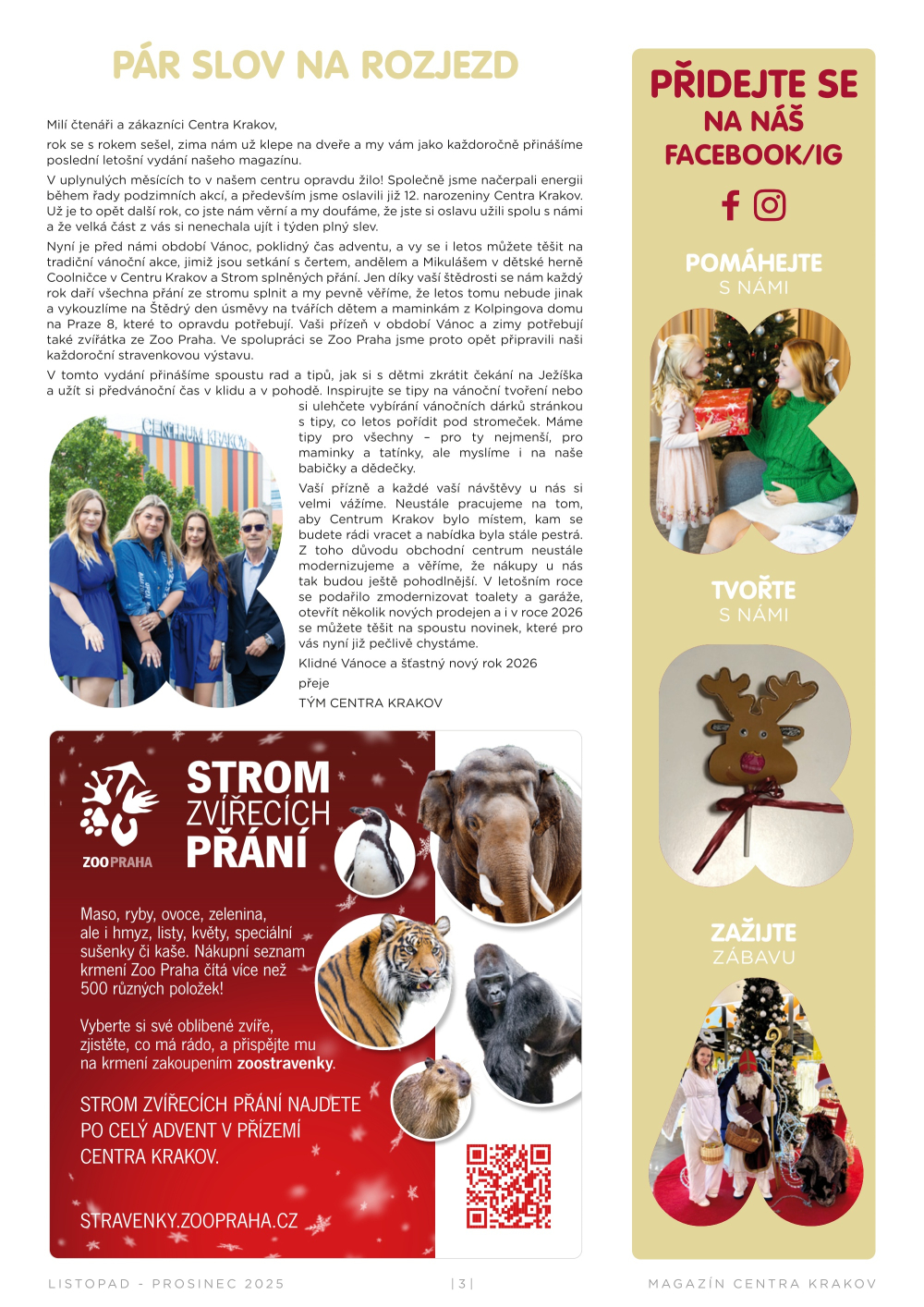 Leták Centrum Krakov magazín - strana 3