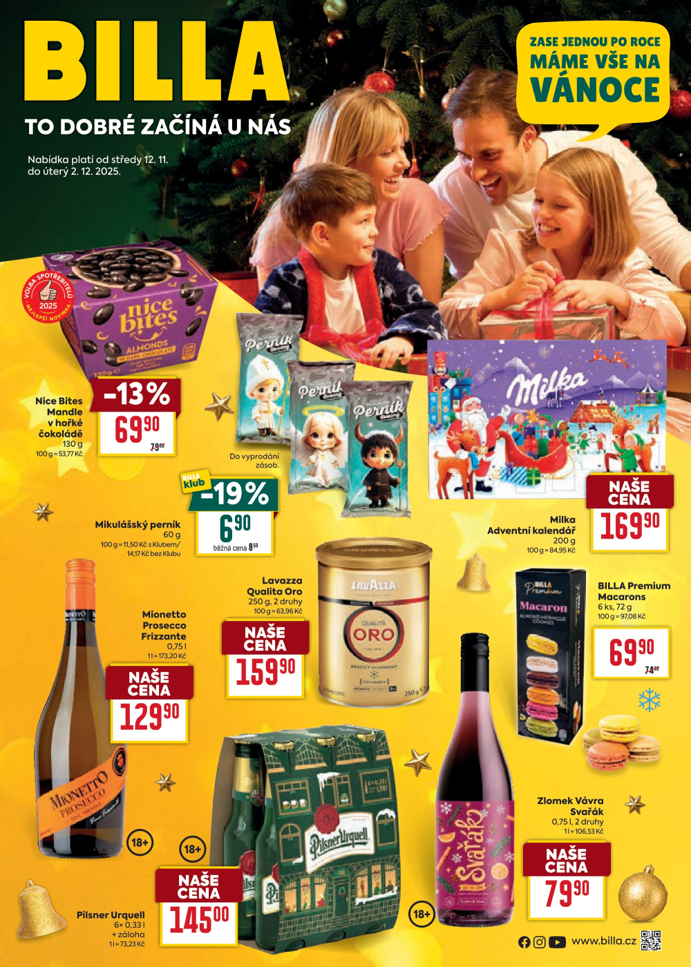 Leták BILLA leták - Vánoce II. - strana 1