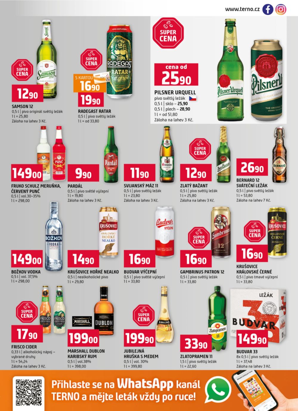 Leták Terno leták - Prachatice, Český Krumlov, Zlín, Tábor, Strakonice, Blatná - strana 13