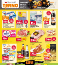 Akční leták Terno  - Prachatice, Český Krumlov, Zlín, Tábor, Strakonice, Blatná