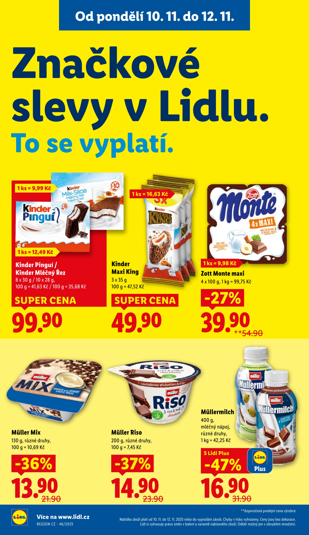 Leták Lidl leták od pondělí - Značkové slevy - strana 16