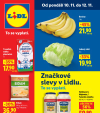 Akční leták Lidl  od pondělí - Značkové slevy