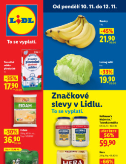 Lidl leták od pondělí - Značkové slevy