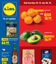 Akční leták Lidl  od čtvrtka
