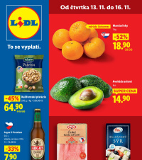 Akční leták Lidl  od čtvrtka