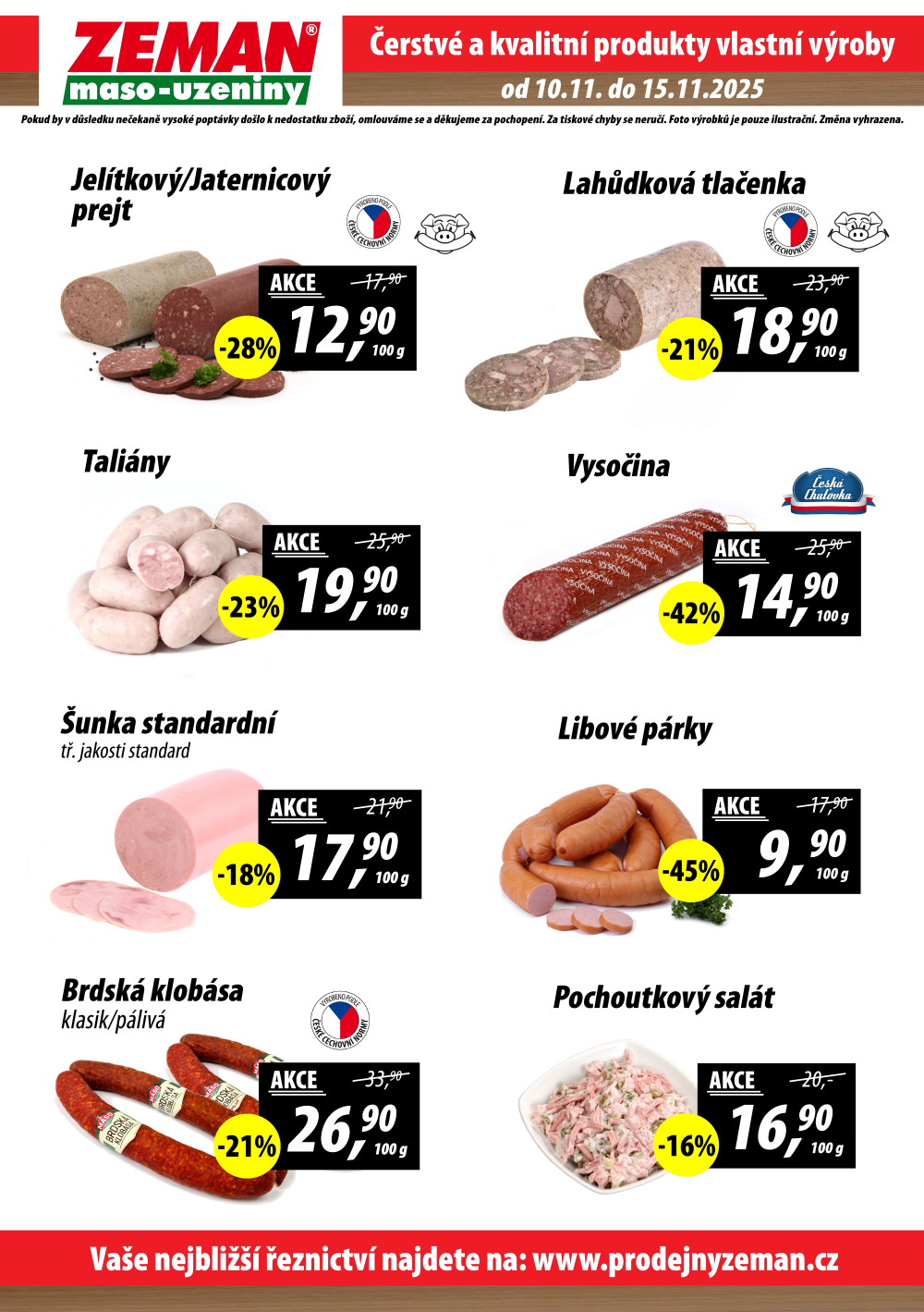 Leták ZEMAN maso - uzeniny leták - strana 2