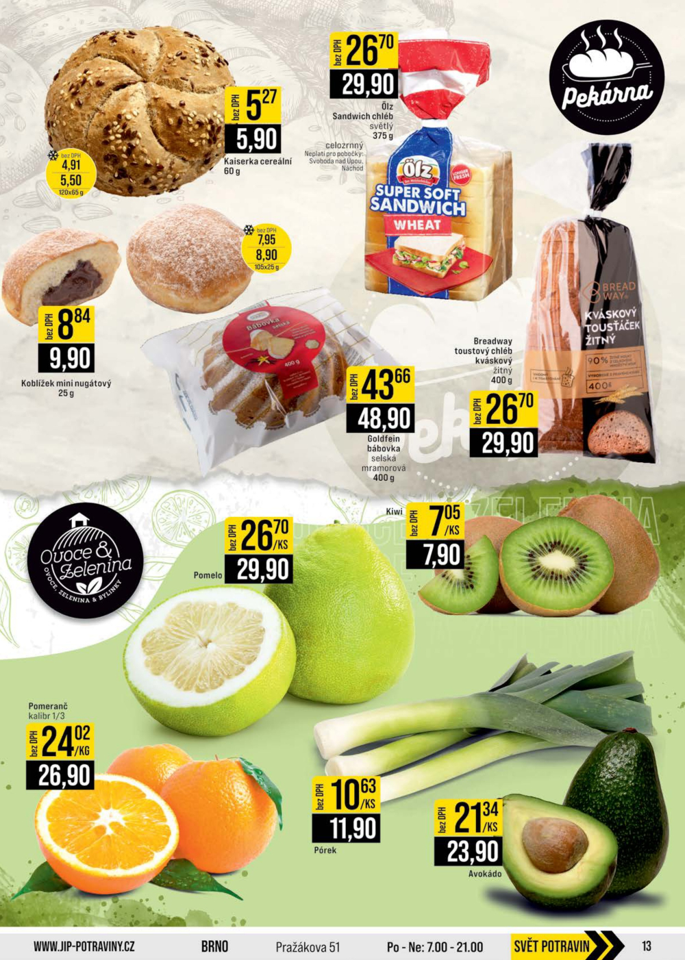 Leták JIP leták CC Cash & Carry - České Budějovice, Most, Náchod, Svoboda nad Úpou, Sušice - strana 13