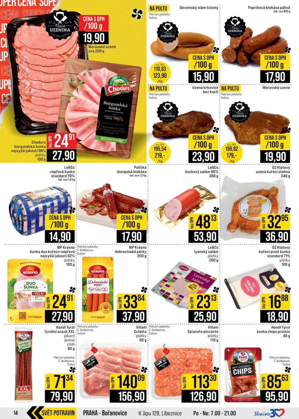 Leták JIP leták CC Cash & Carry - České Budějovice, Most, Náchod, Svoboda nad Úpou, Sušice - strana 14