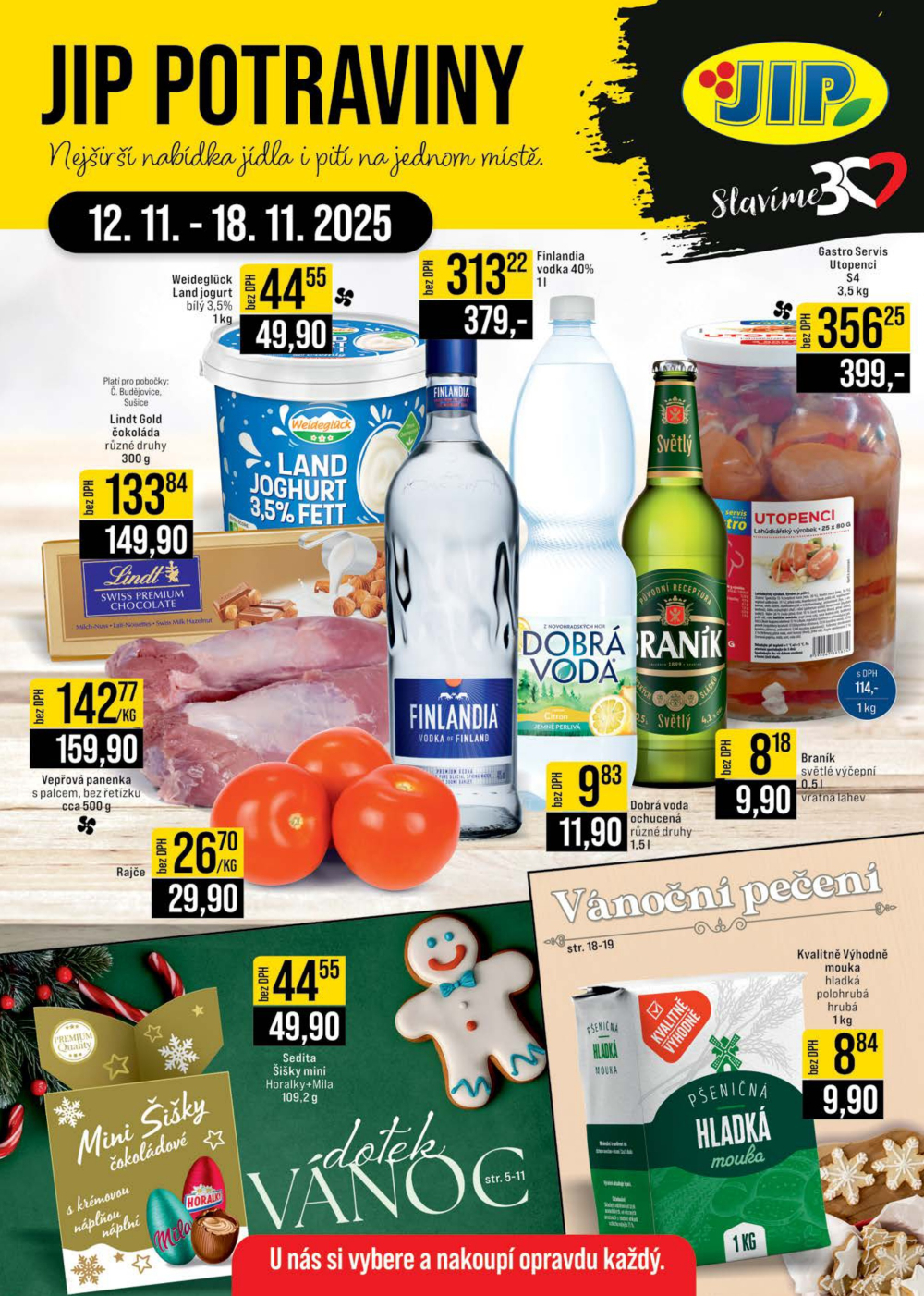 Leták JIP leták CC Cash & Carry - České Budějovice, Most, Náchod, Svoboda nad Úpou, Sušice - strana 1