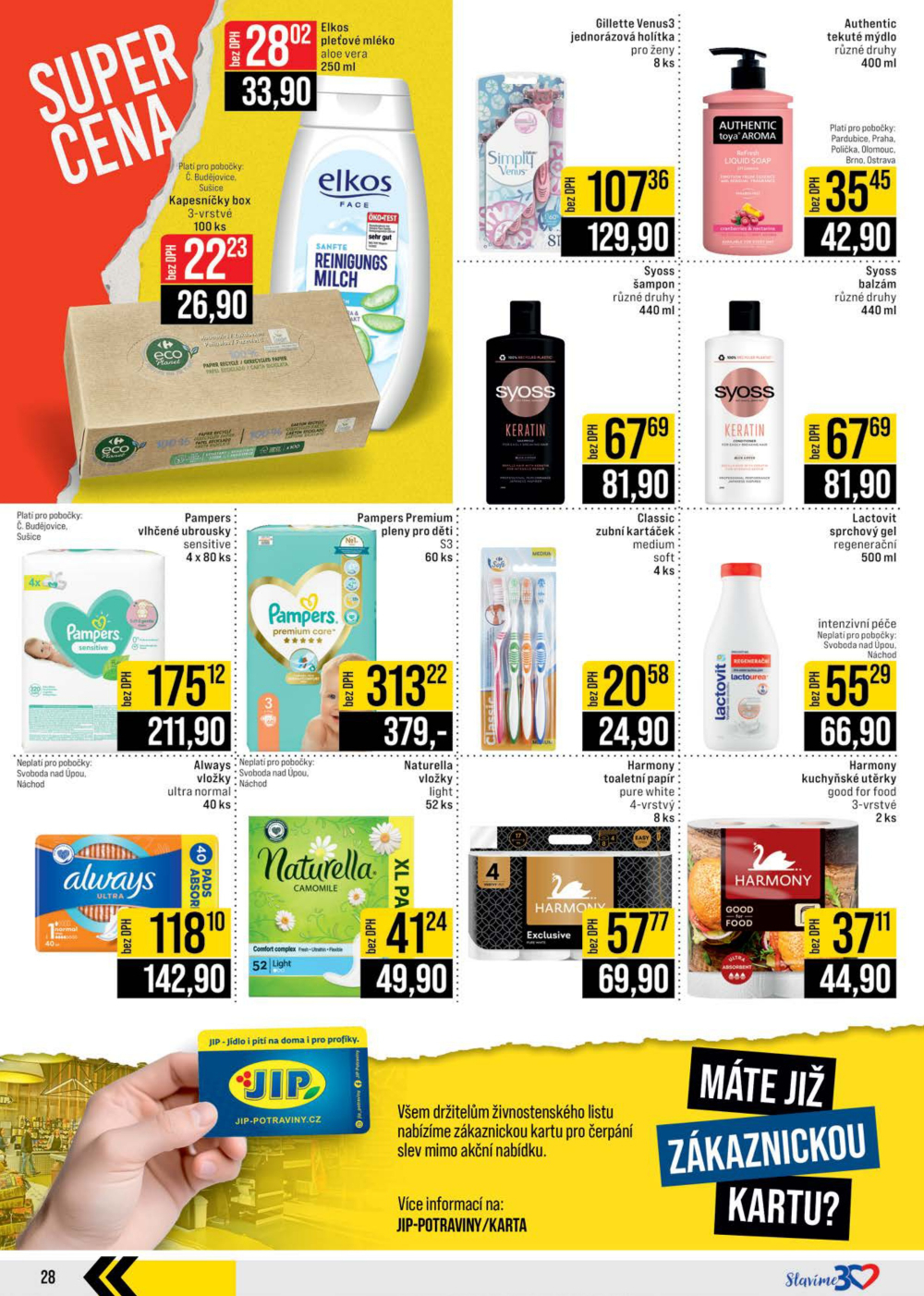 Leták JIP leták CC Cash & Carry - České Budějovice, Most, Náchod, Svoboda nad Úpou, Sušice - strana 28