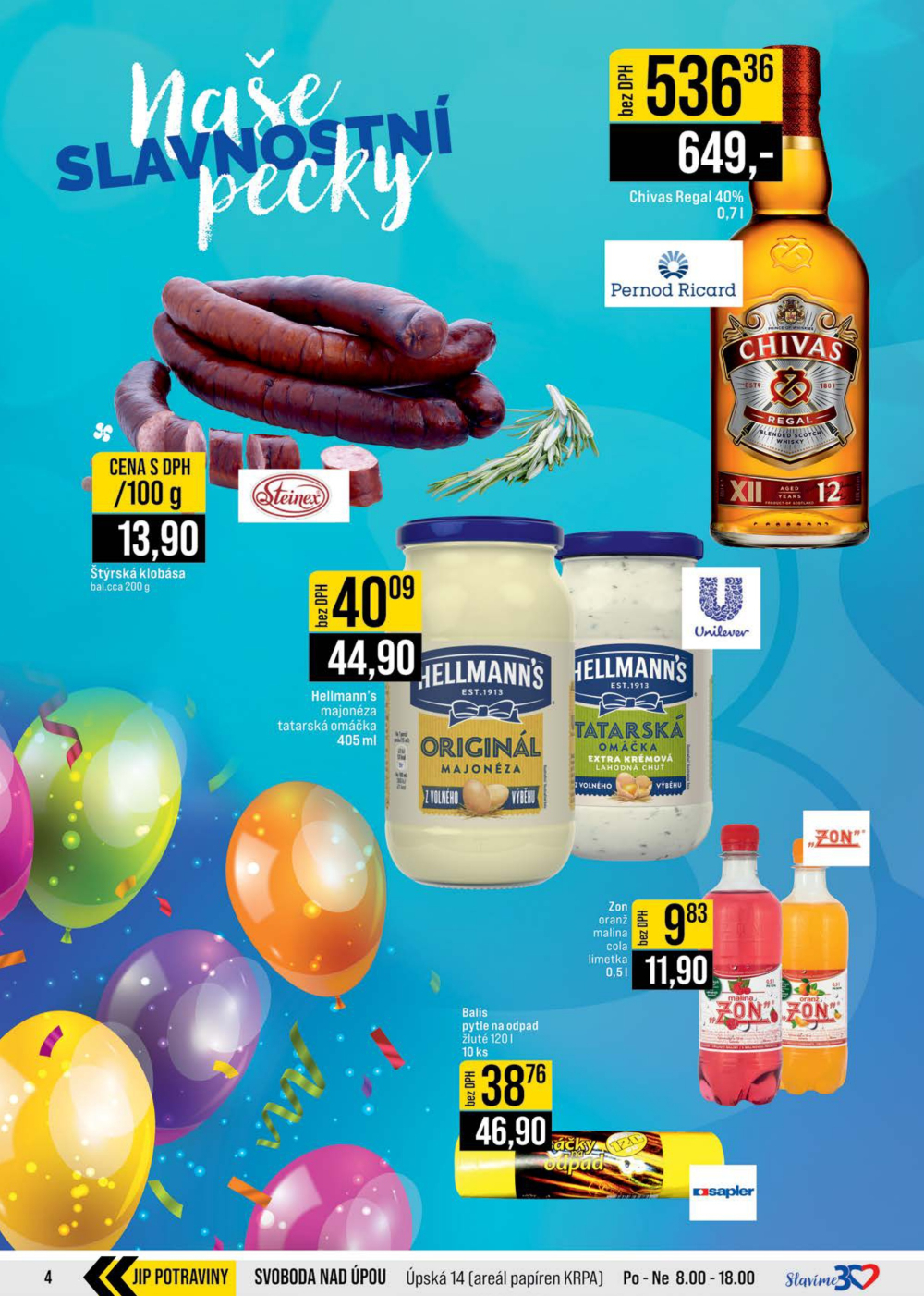 Leták JIP leták CC Cash & Carry - České Budějovice, Most, Náchod, Svoboda nad Úpou, Sušice - strana 4