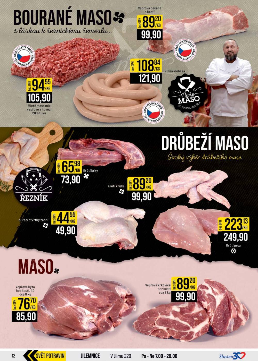 Leták JIP leták CC Cash & Carry - Brno, Ostrava, Praha, Polička, Olomouc, Karlovy Vary, Zlín, Jilemnice, Pardubice - strana 12