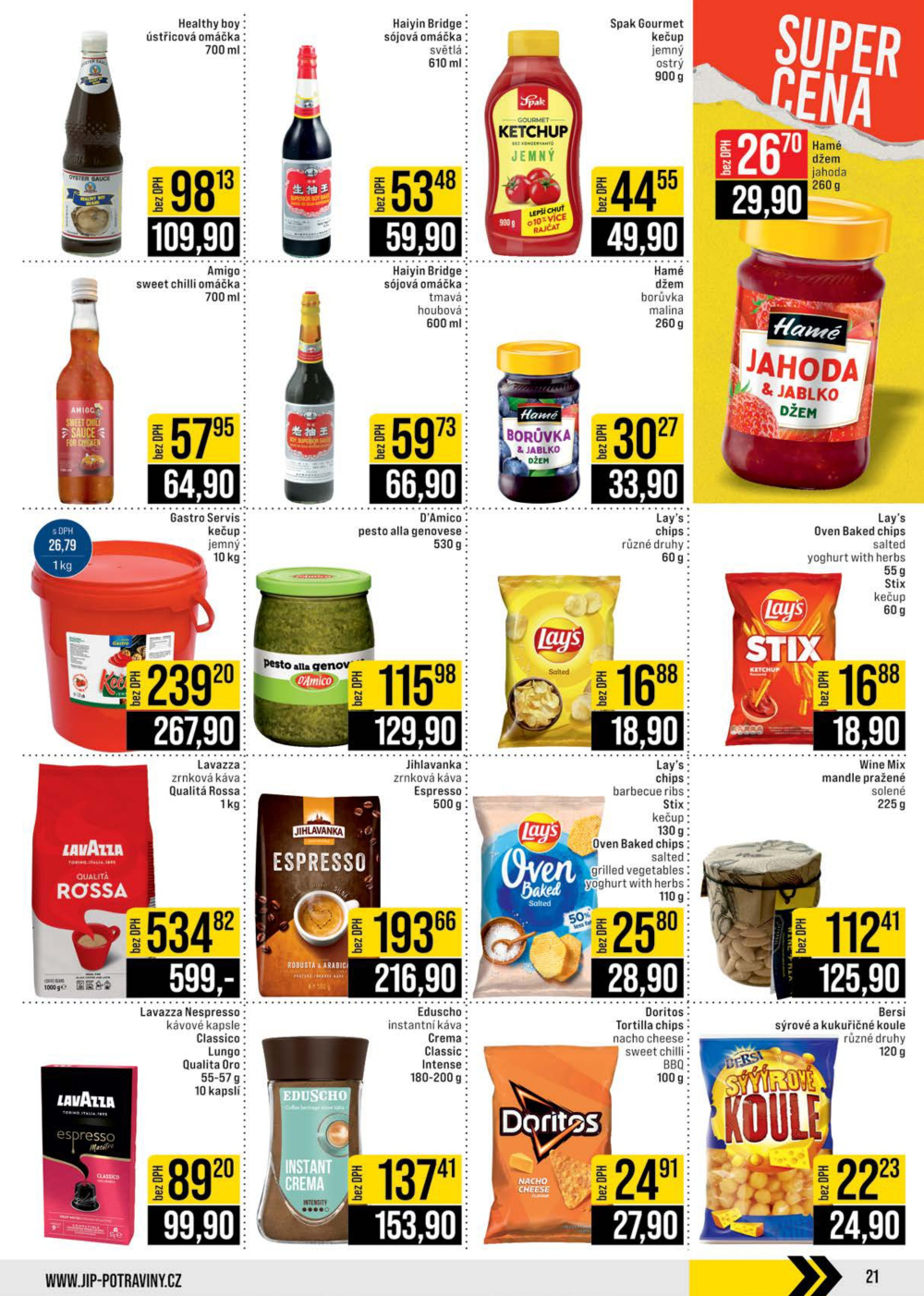 Leták JIP leták CC Cash & Carry - Brno, Ostrava, Praha, Polička, Olomouc, Karlovy Vary, Zlín, Jilemnice, Pardubice - strana 21