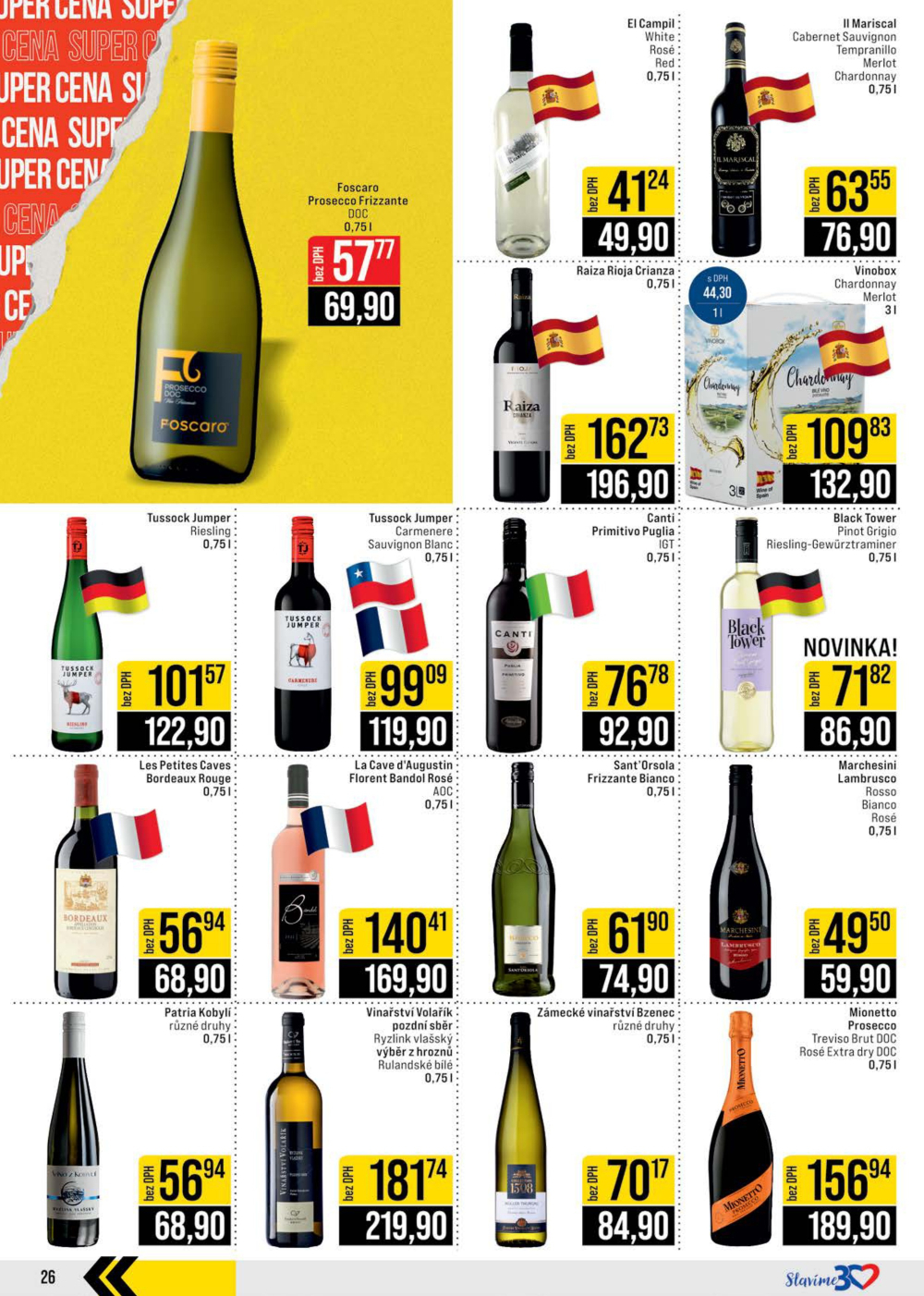 Leták JIP leták CC Cash & Carry - Brno, Ostrava, Praha, Polička, Olomouc, Karlovy Vary, Zlín, Jilemnice, Pardubice - strana 26