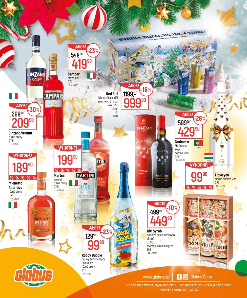 Leták Globus leták - Nápoje pro výjimečné chvíle - strana 12
