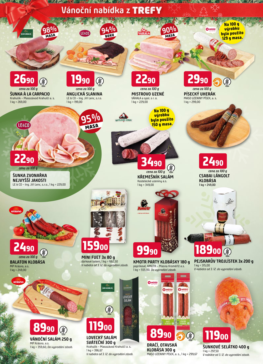 Leták TREFA leták - Vánoční speciál - strana 2