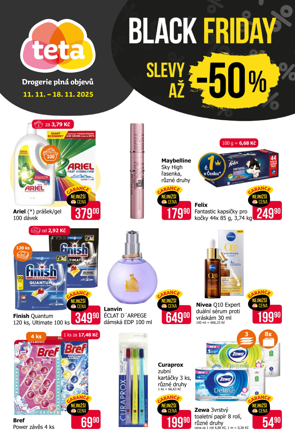 Leták Teta drogerie - Black friday - strana 1