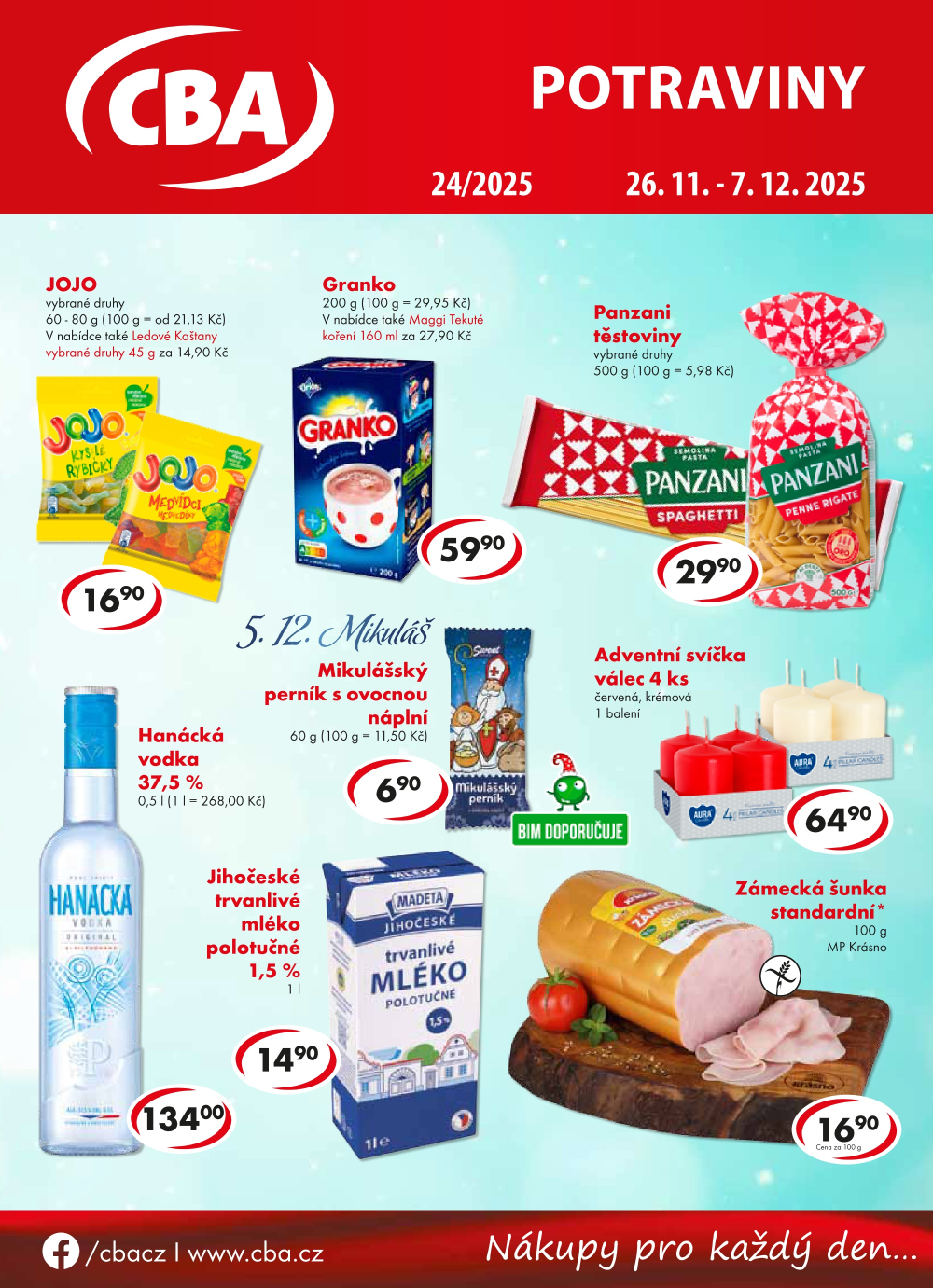 Leták CBA Potraviny leták - strana 1