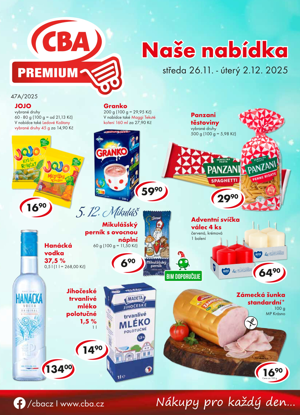 Leták CBA Premium leták - strana 1