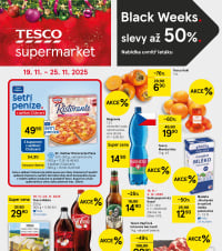 Akční leták Tesco supermarket 