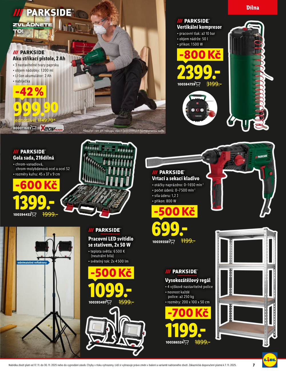 Leták Lidl - shop.cz leták - dva týdny slev Black Friday - strana 7