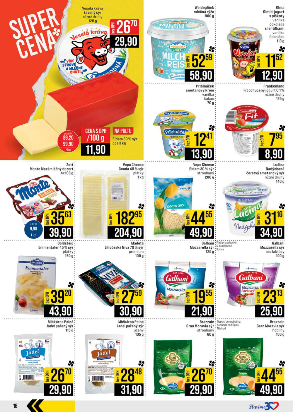 Leták JIP leták CC Cash & Carry - České Budějovice, Most, Náchod, Svoboda nad Úpou, Sušice - strana 16