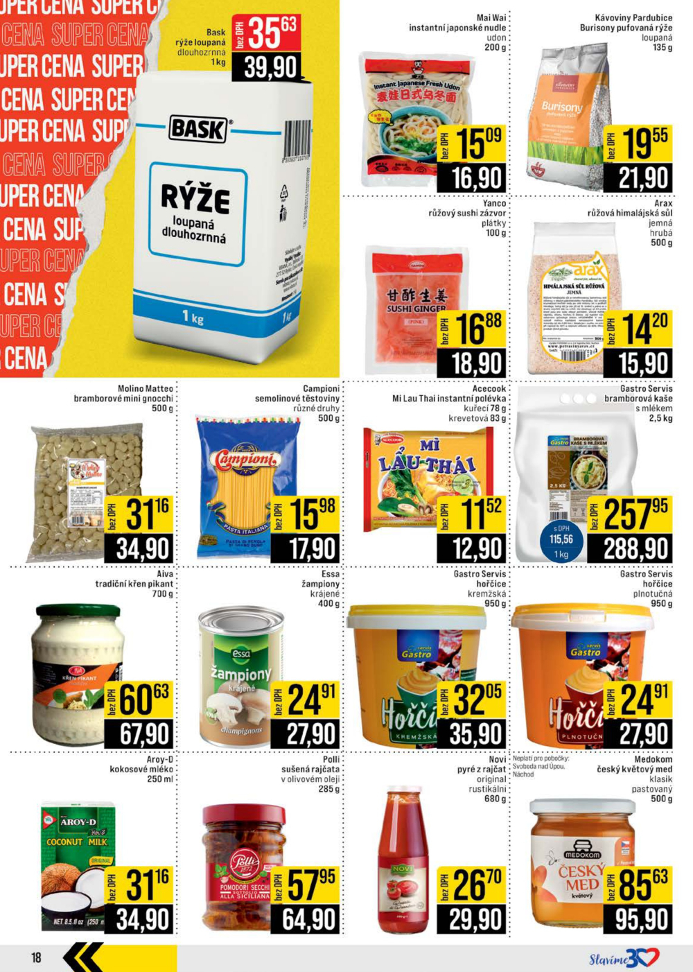 Leták JIP leták CC Cash & Carry - České Budějovice, Most, Náchod, Svoboda nad Úpou, Sušice - strana 18