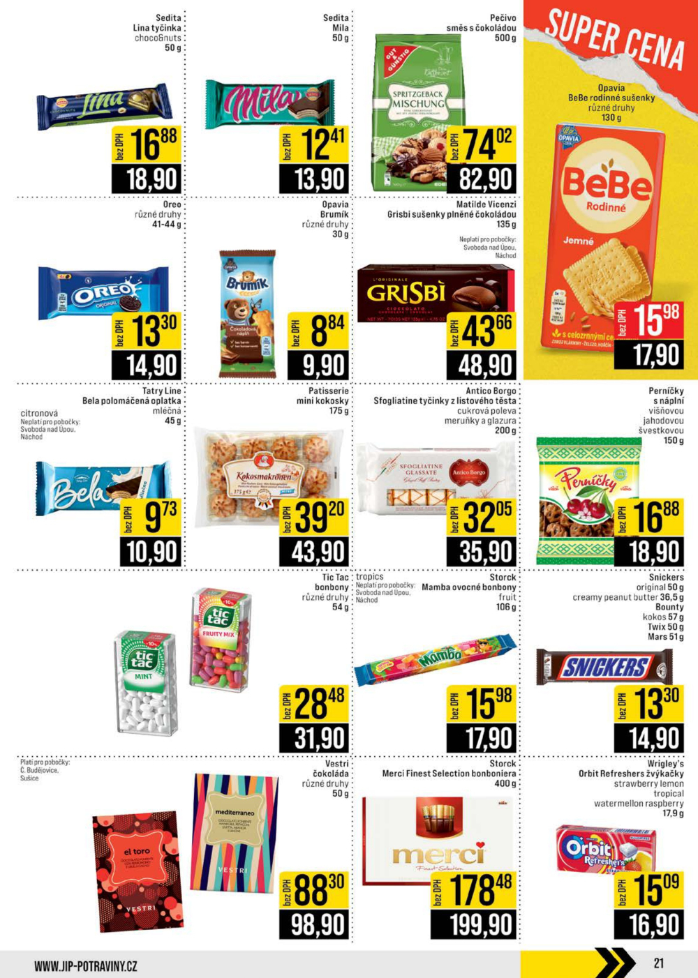 Leták JIP leták CC Cash & Carry - České Budějovice, Most, Náchod, Svoboda nad Úpou, Sušice - strana 21