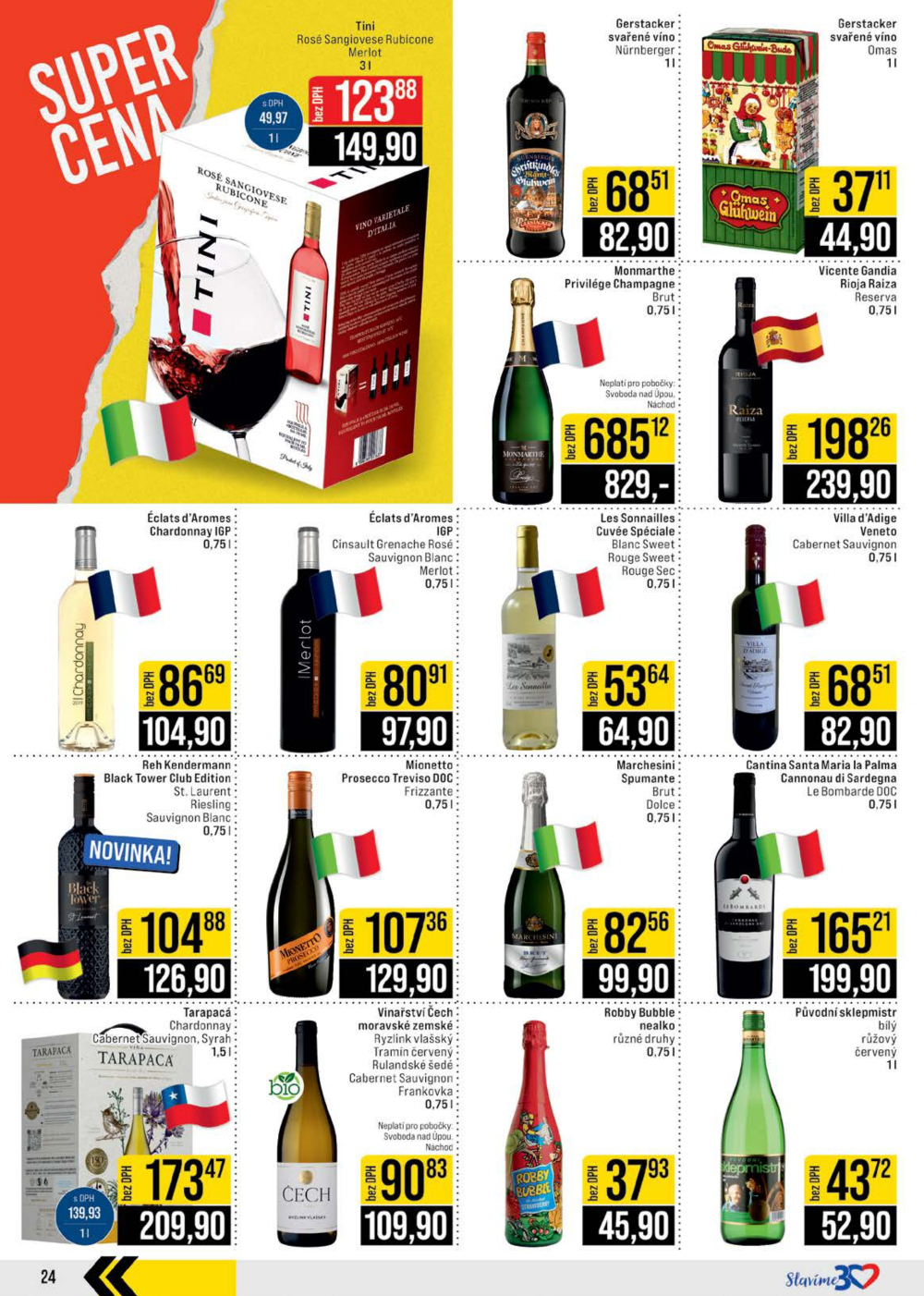 Leták JIP leták CC Cash & Carry - České Budějovice, Most, Náchod, Svoboda nad Úpou, Sušice - strana 24