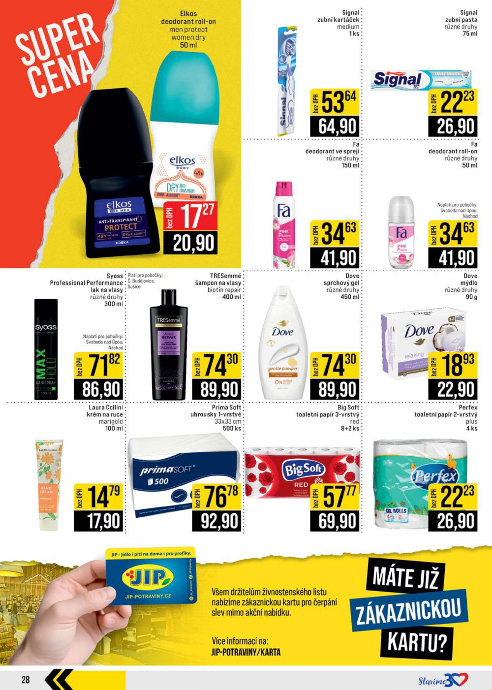 Leták JIP leták CC Cash & Carry - České Budějovice, Most, Náchod, Svoboda nad Úpou, Sušice - strana 28