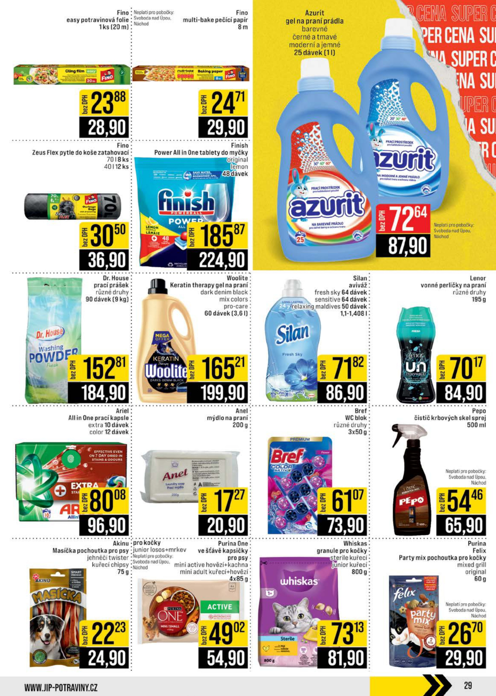 Leták JIP leták CC Cash & Carry - České Budějovice, Most, Náchod, Svoboda nad Úpou, Sušice - strana 29