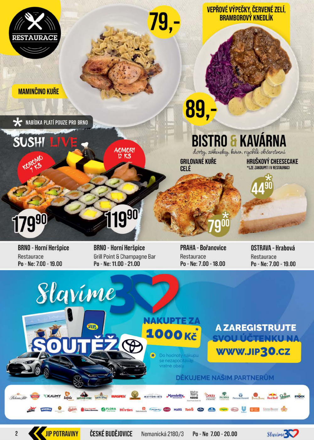 Leták JIP leták CC Cash & Carry - České Budějovice, Most, Náchod, Svoboda nad Úpou, Sušice - strana 2