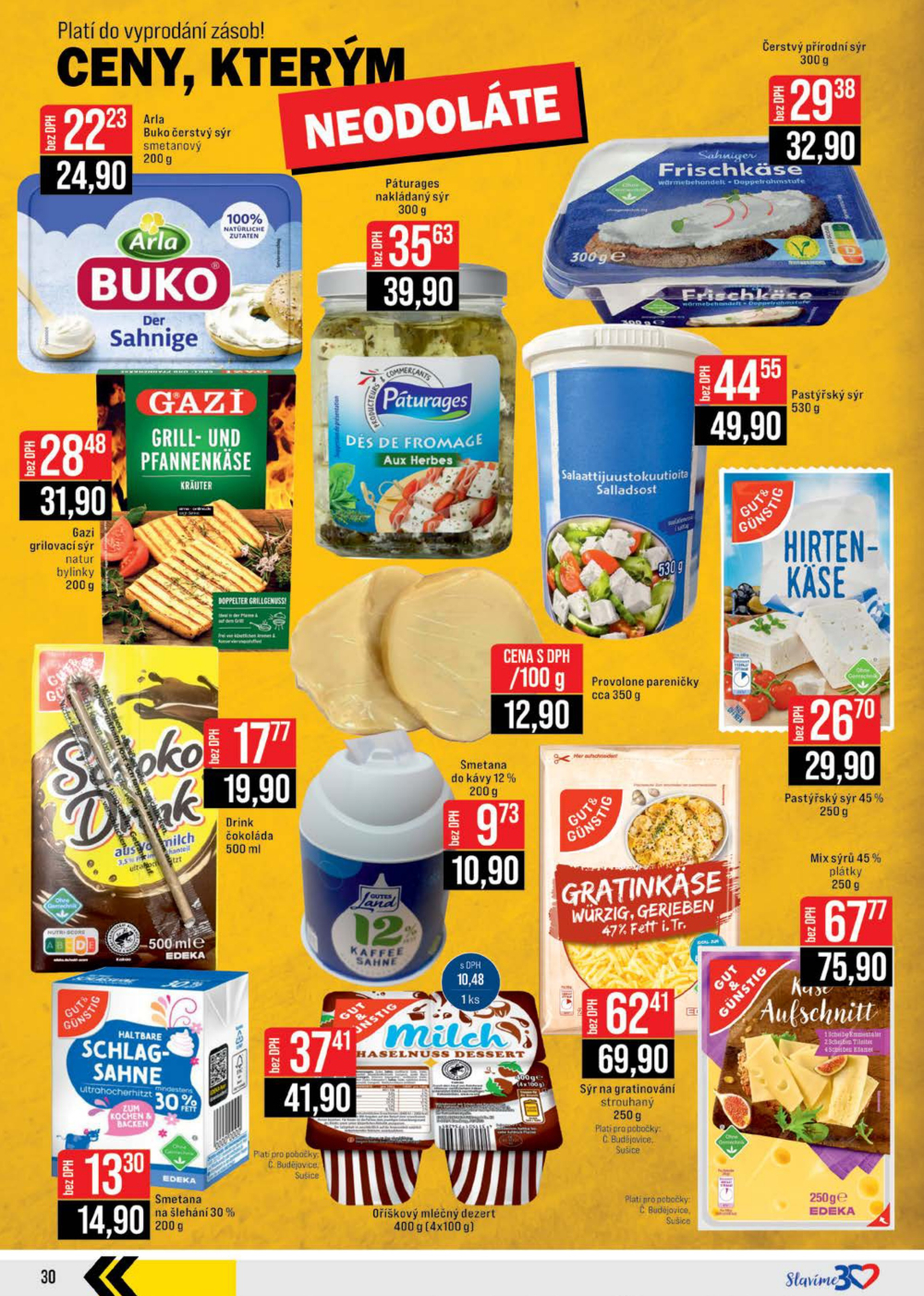 Leták JIP leták CC Cash & Carry - České Budějovice, Most, Náchod, Svoboda nad Úpou, Sušice - strana 30
