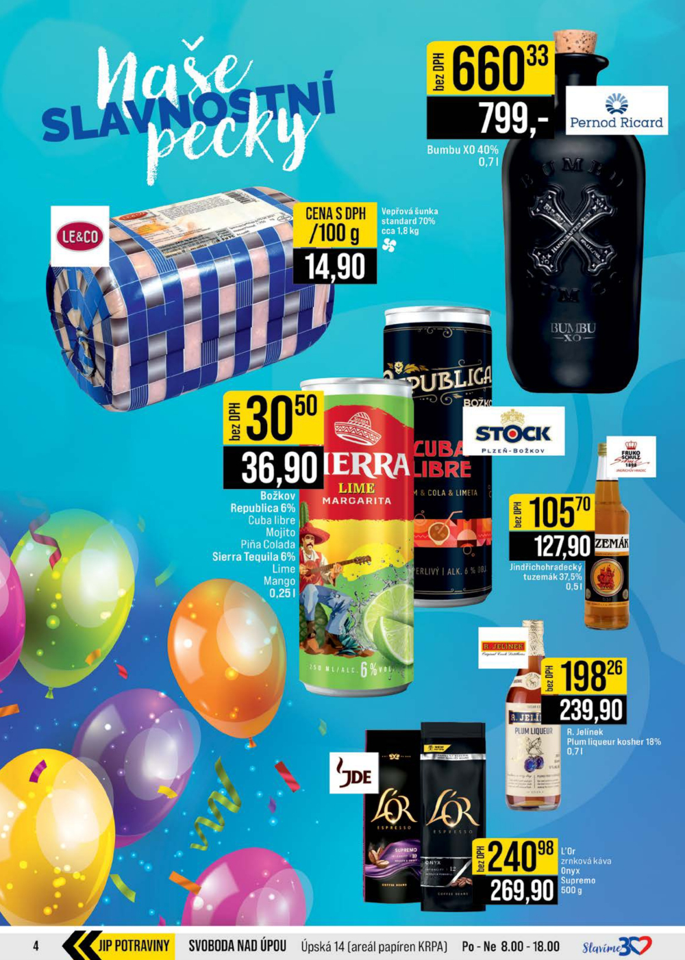 Leták JIP leták CC Cash & Carry - České Budějovice, Most, Náchod, Svoboda nad Úpou, Sušice - strana 4