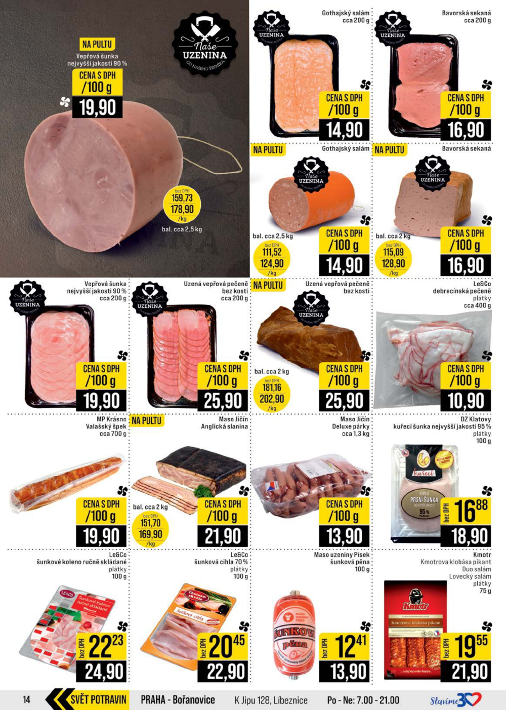 Leták JIP leták CC Cash & Carry - Brno, Ostrava, Praha, Polička, Olomouc, Karlovy Vary, Zlín, Jilemnice, Pardubice - strana 14