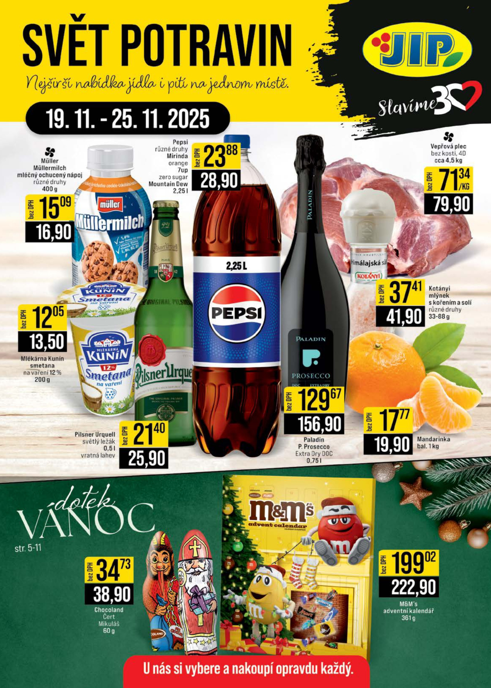 Leták JIP leták CC Cash & Carry - Brno, Ostrava, Praha, Polička, Olomouc, Karlovy Vary, Zlín, Jilemnice, Pardubice - strana 1