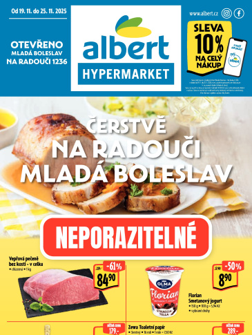 Albert Hypermarket leták - Mladá Boleslav, Na Radouči