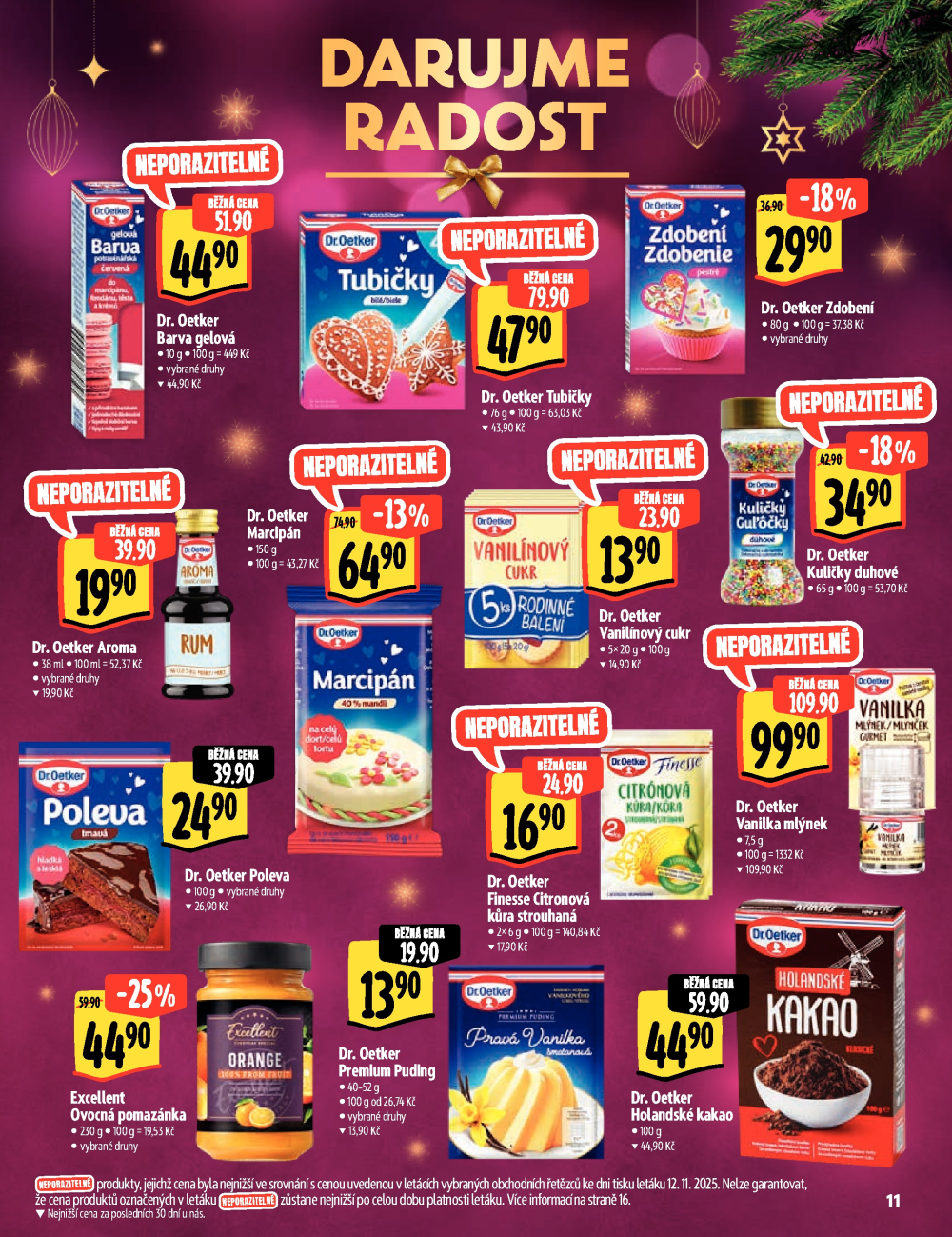 Leták Albert Hypermarket - Akční katalog - Darujme radost - strana 11