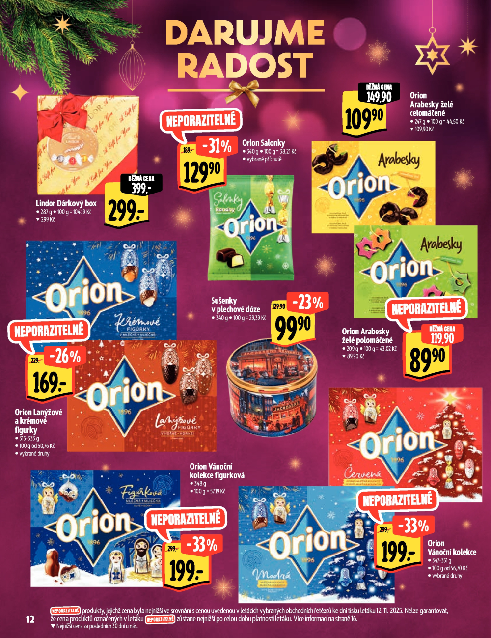 Leták Albert Hypermarket - Akční katalog - Darujme radost - strana 12