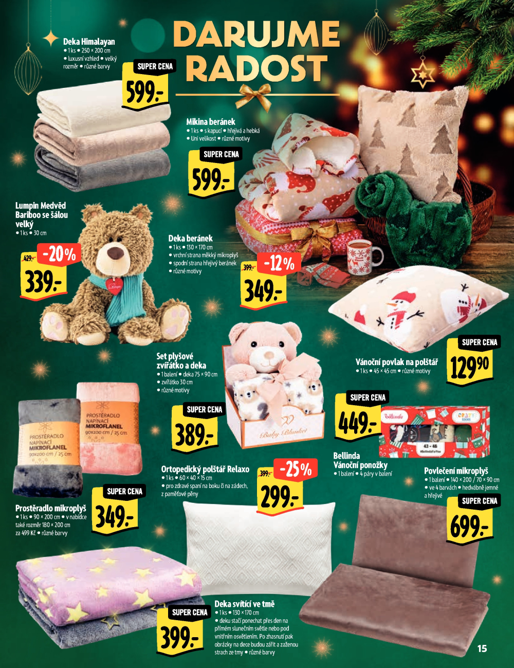 Leták Albert Hypermarket - Akční katalog - Darujme radost - strana 15