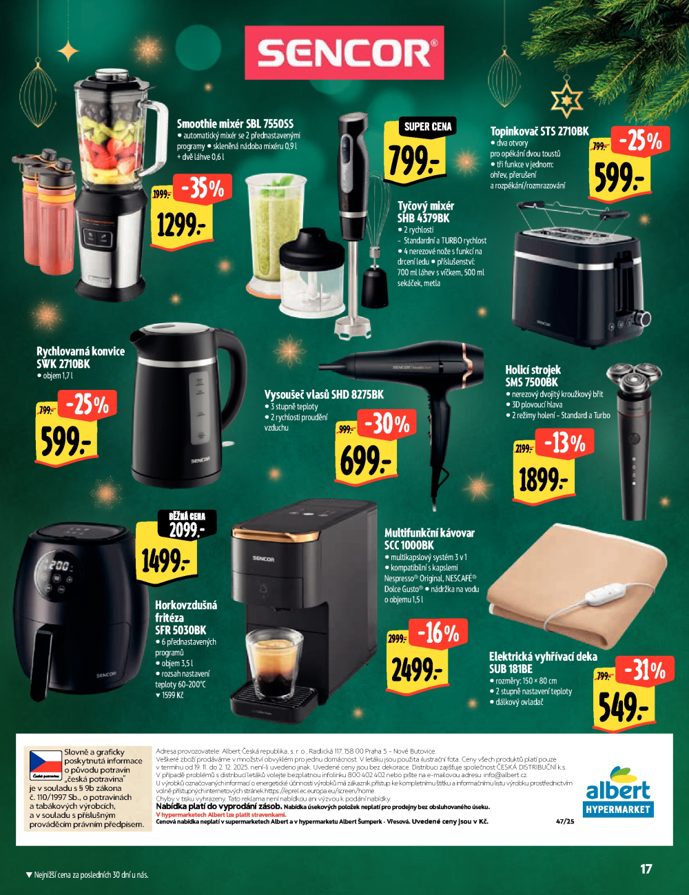 Leták Albert Hypermarket - Akční katalog - Darujme radost - strana 17