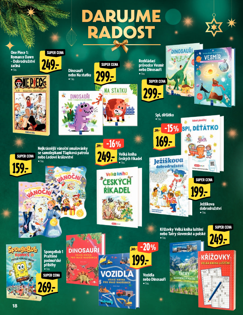 Leták Albert Hypermarket - Akční katalog - Darujme radost - strana 18