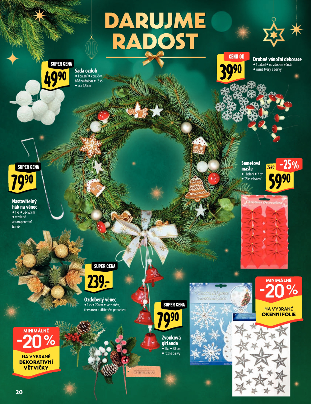 Leták Albert Hypermarket - Akční katalog - Darujme radost - strana 20