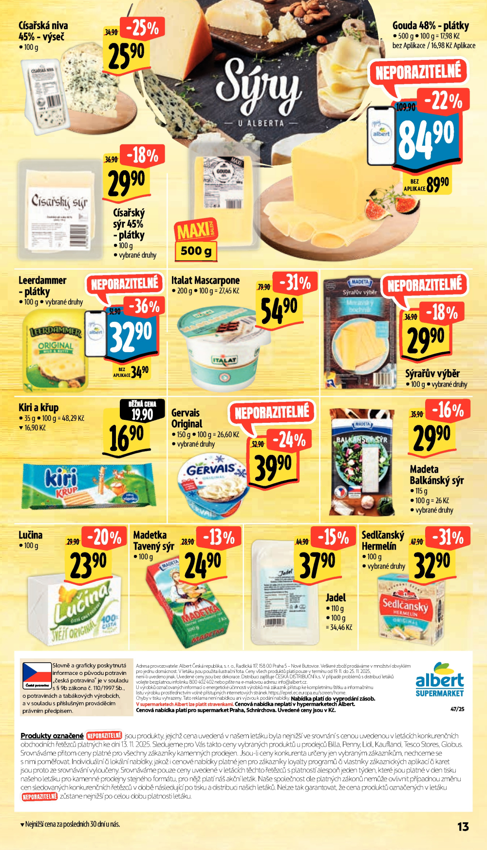 Leták Albert Supermarket leták - Praha, Veletržní - strana 25