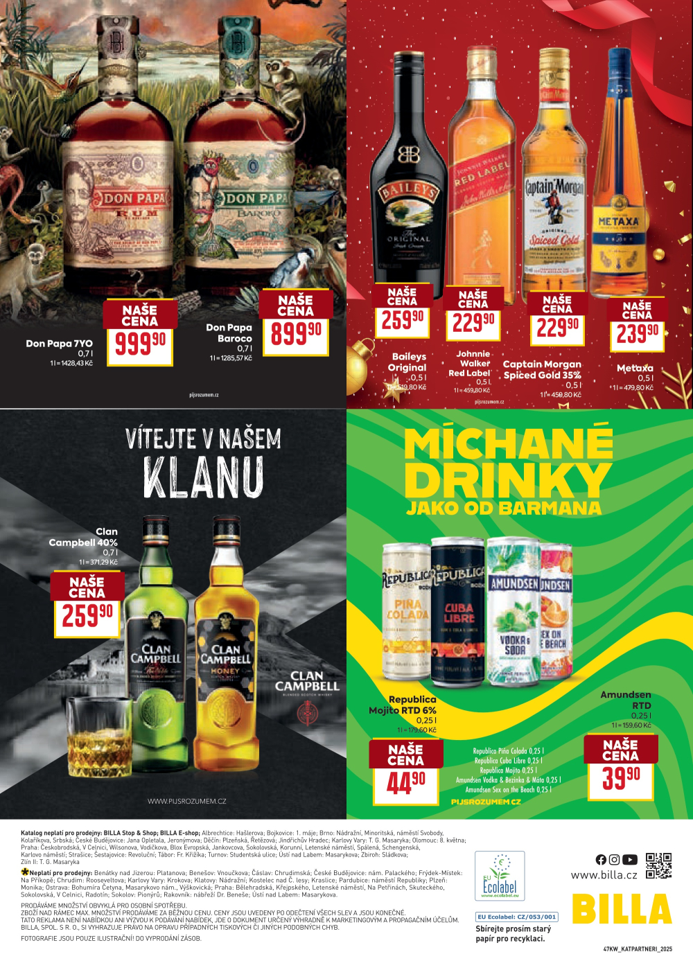 Leták BILLA leták - Vaše oblíbené značky za výhodné ceny - strana 36