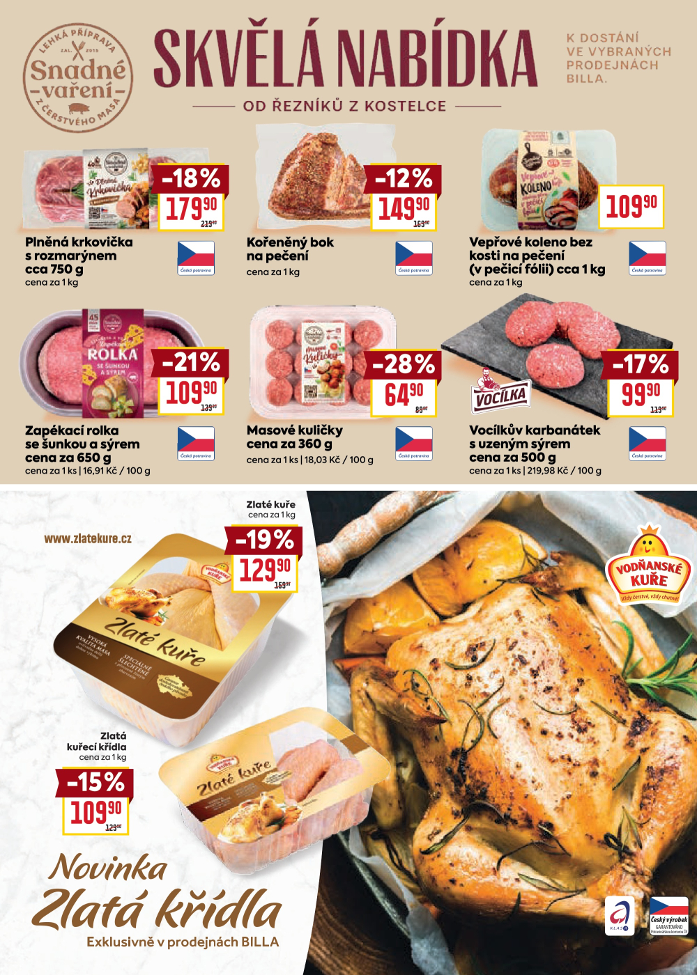 Leták BILLA leták - Vaše oblíbené značky za výhodné ceny - strana 9