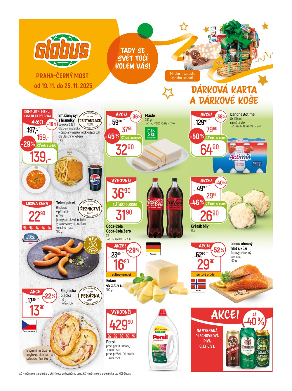 Leták Globus leták Praha - Černý Most - strana 1