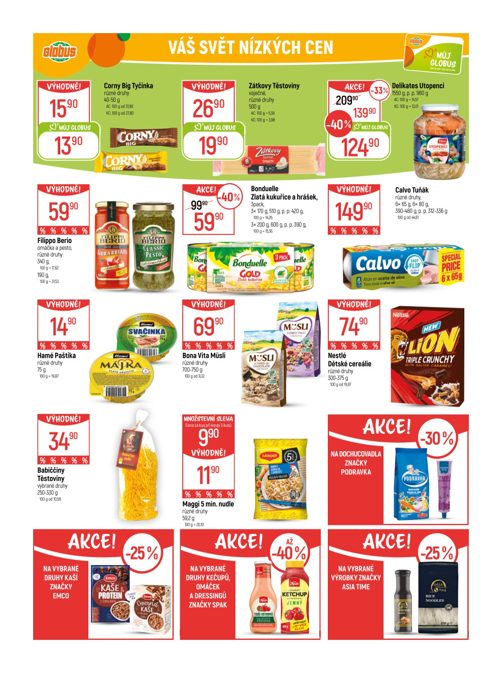 Leták Globus leták Praha - Černý Most - strana 33