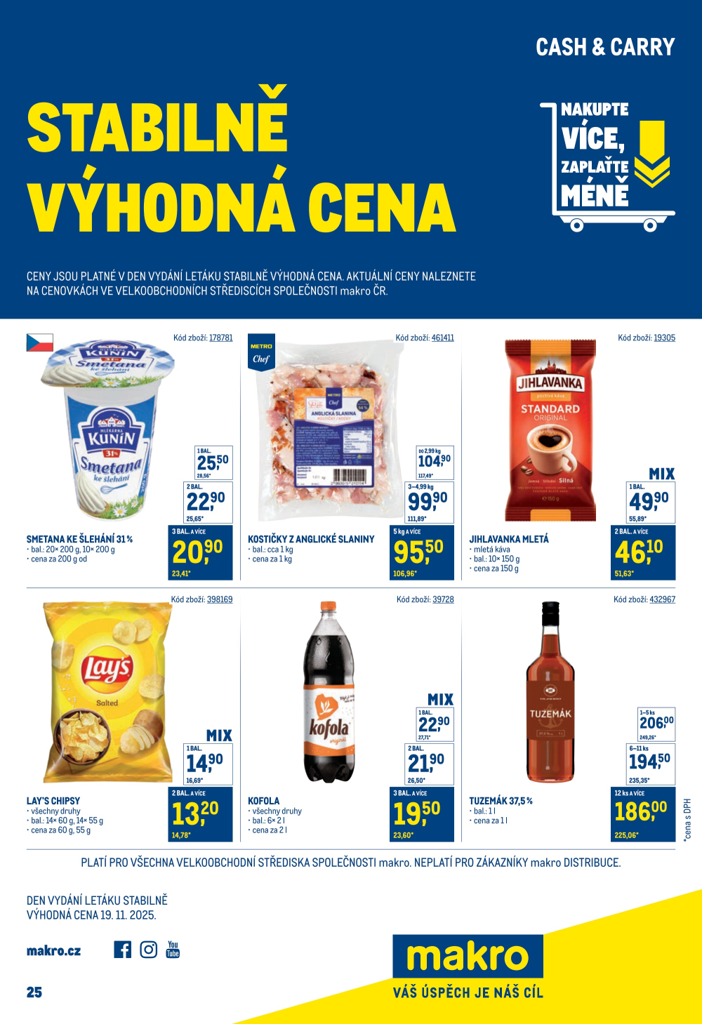 Leták Makro leták - Stabilně výhodná cena - strana 1