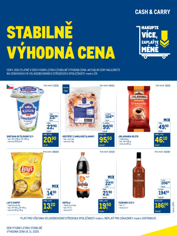 Makro leták - Stabilně výhodná cena